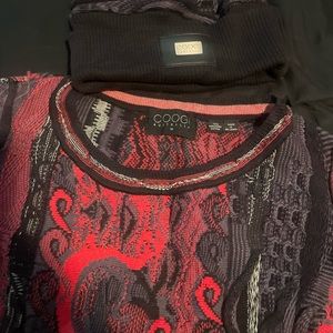 Coogi sweater and matching hat